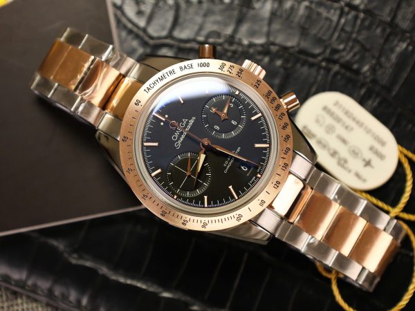 Omega Speedmaster Co-xial Chronograph Demi Rose Gold Replica 11 Watch 41 (2)