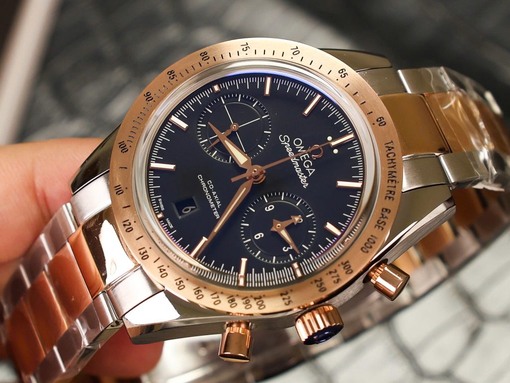 Omega Speedmaster Co-xial Chronograph Demi Rose Gold Replica 11 Watch 41 (2)