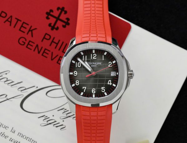 Patek Philippe Aquanaut 5167 Replica 11 Watch Red Rubber Strap 40mm (1)