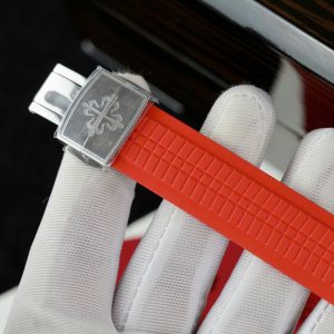 Patek Philippe Aquanaut 5167 Replica 11 Watch Red Rubber Strap 40mm (1)