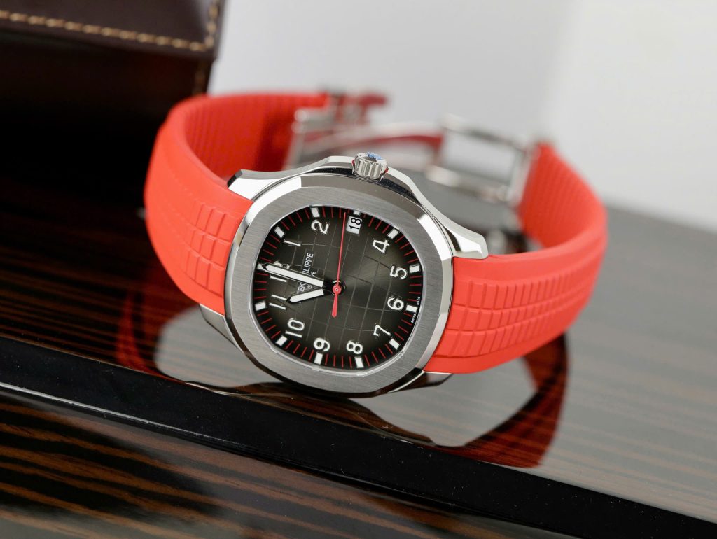 Patek Philippe Aquanaut 5167 Replica 11 Watch Red Rubber Strap 40mm (1)