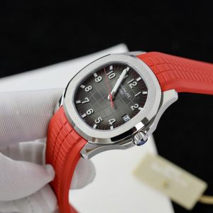 Patek Philippe Aquanaut 5167 Replica 11 Watch Red Rubber Strap 40mm (1)