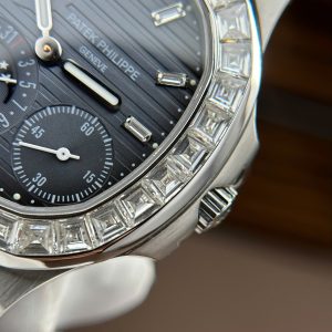 Patek Philippe Nautilus 5724G Watch Custom Moissnite Diamonds Remake Like Original 40mm (2)