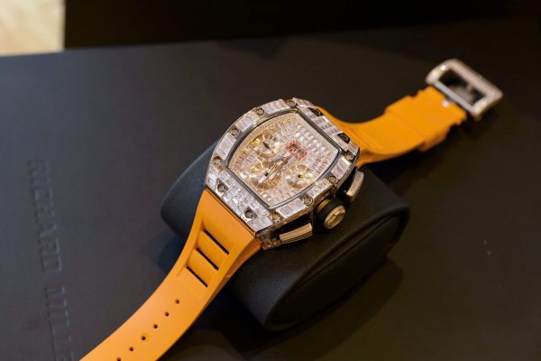 Richard Mille RM011 Replica 11 Watch Orange Rubber Strap 44mm (2)