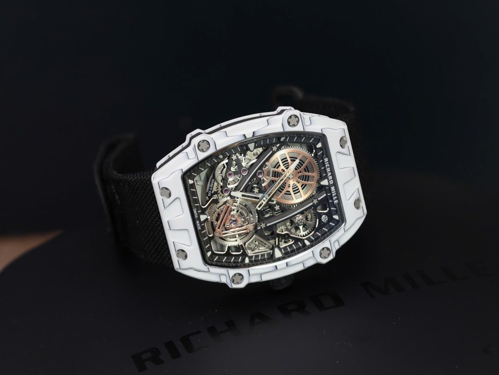 Richard Mille RM27-05 Rafael Nadal White Carbon Best Replica Watch 37.25×47 (2)