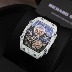 Richard Mille RM27-05 Rafael Nadal White Carbon Best Replica Watch 37.25×47 (2)