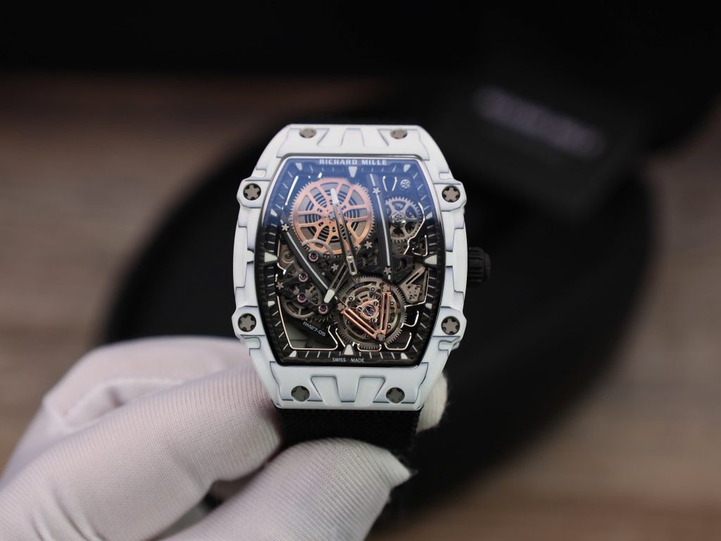 Richard Mille RM27-05 Rafael Nadal White Carbon Best Replica Watch 37.25×47 (8)