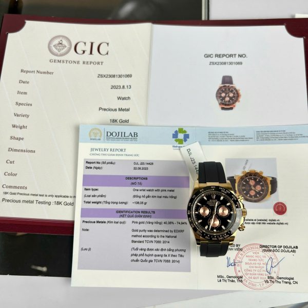 Rolex Cosmograph Daytona 116515LN Replica 11 Watch Gold Wrapped 40mm (2)