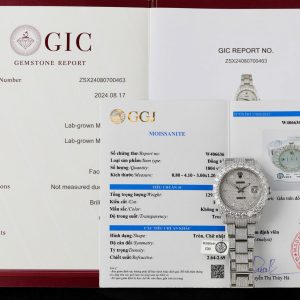 Rolex DateJust Replica Watch Custom Full Moissanite Diamonds 41mm (2)