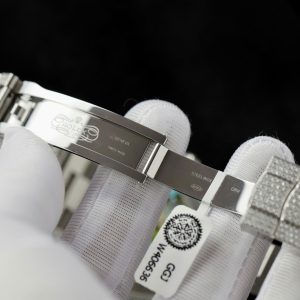 Rolex DateJust Replica Watch Custom Full Moissanite Diamonds 41mm (2)