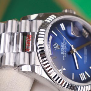 Rolex Day-Date 128236 Replica Watches Blue Dial Weight 158gram QF Factory 36mm (2)