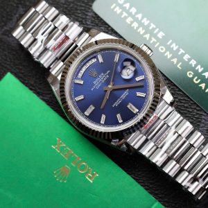 Rolex Day-Date Replica Watch Blue Dial Weight 175gram GM Factory 40mm (2)