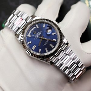 Rolex Day-Date Replica Watch Blue Dial Weight 175gram GM Factory 40mm (2)