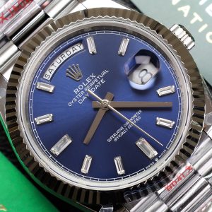 Rolex Day-Date Replica Watch Blue Dial Weight 175gram GM Factory 40mm (2)