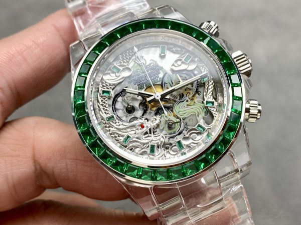 Rolex Daytona AET Remould Best Replica Watch Customize Sapphire Gemstone 40mm (2)