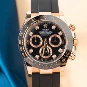 Rolex Daytona Replica Watch Custom 18K Solid Gold & Natural Diamond 40mm (2)