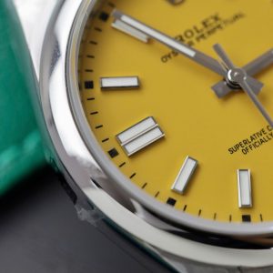 Rolex Oyster Perpetual 124300 Best Replica Watch Yellow Dial VS Factory 41mm (2)