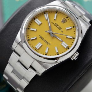 Rolex Oyster Perpetual 124300 Best Replica Watch Yellow Dial VS Factory 41mm (2)