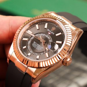 Rolex Sky-Dweller 326235 Rose Gold Replica 11 Watch Noob Factory 42mm (2)