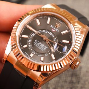 Rolex Sky-Dweller 326235 Rose Gold Replica 11 Watch Noob Factory 42mm (2)