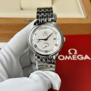 Omega De Ville Prestige Power Reserve Replica Watch White Dial Metal Wire 39 (1)