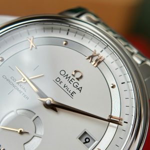 Omega De Ville Prestige Power Reserve Replica Watch White Dial Metal Wire 39 (1)