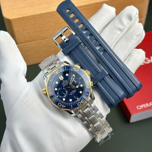 Omega Seamaster Diver 300M Chronograph Replica 11 Watch Blue Dial N1 Factory 44mm (2)