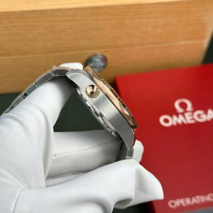 Omega Seamaster Diver 300M Chronograph Replica Watches Demi Rose Gold N1 Factory 44mm (2)