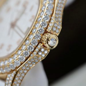 Patek Philippe 5067 Replica 11 Watch Gold Wrapped + Moissanite Diamonds Custom 35 (2)