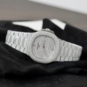 Patek Philippe 5719 Replica Watch Custom Moissanite Diamonds Hong Kong 40mm (2)