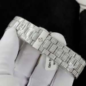 Patek Philippe 5719 Replica Watch Custom Moissanite Diamonds Hong Kong 40mm (2)