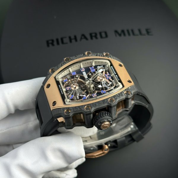 Richard Mille RM21-01 Tourbillon Aerodyne Replica Watch Rubber Strap 43x51mm (2)