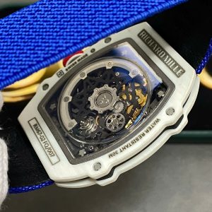 Richard Mille RM67-02 Best Replica Watch White Carbon Shell Custom Like Auth VVIP 38.7x47 (2)