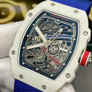 Richard Mille RM67-02 Best Replica Watch White Carbon Shell Custom Like Auth VVIP 38.7x47 (2)