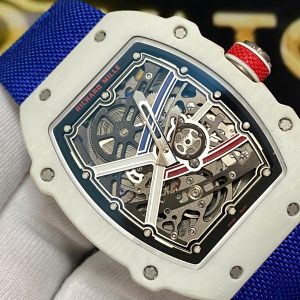 Richard Mille RM67-02 Best Replica Watch White Carbon Shell Custom Like Auth VVIP 38.7x47 (2)