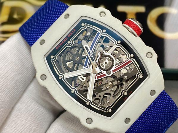 Richard Mille RM67-02 Best Replica Watch White Carbon Shell Custom Like Auth VVIP 38.7x47 (2)