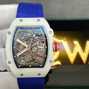 Richard Mille RM67-02 Best Replica Watch White Carbon Shell Custom Like Auth VVIP 38.7x47 (2)