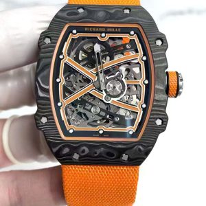 Richard Mille RM67-02 Carbon Best Replica Watch Weight 37 Grams Ultralight Orange 38.7×47 (2)