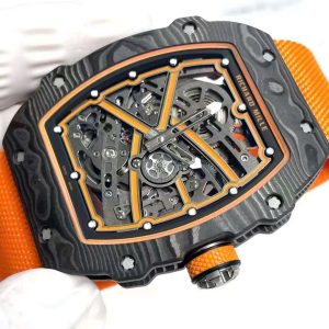 Richard Mille RM67-02 Carbon Best Replica Watch Weight 37 Grams Ultralight Orange 38.7×47 (2)