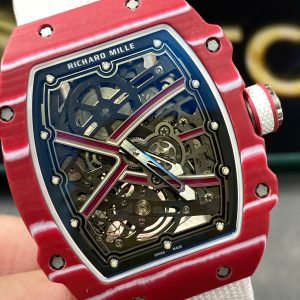 Richard Mille RM67-02 Red Carbon Customs Like Auth VVIP 38.7X47 (12)