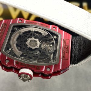 Richard Mille RM67-02 Red Carbon Customs Like Auth VVIP 38.7X47 (12)