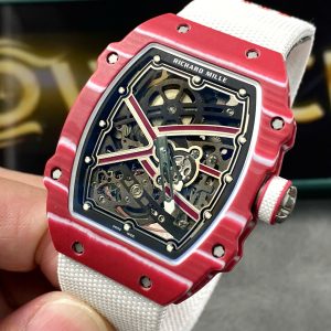 Richard Mille RM67-02 Red Carbon Customs Like Auth VVIP 38.7X47 (12)