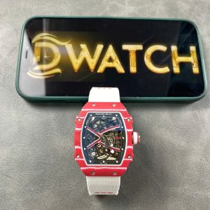 Richard Mille RM67-02 Red Carbon Customs Like Auth VVIP 38.7X47 (12)