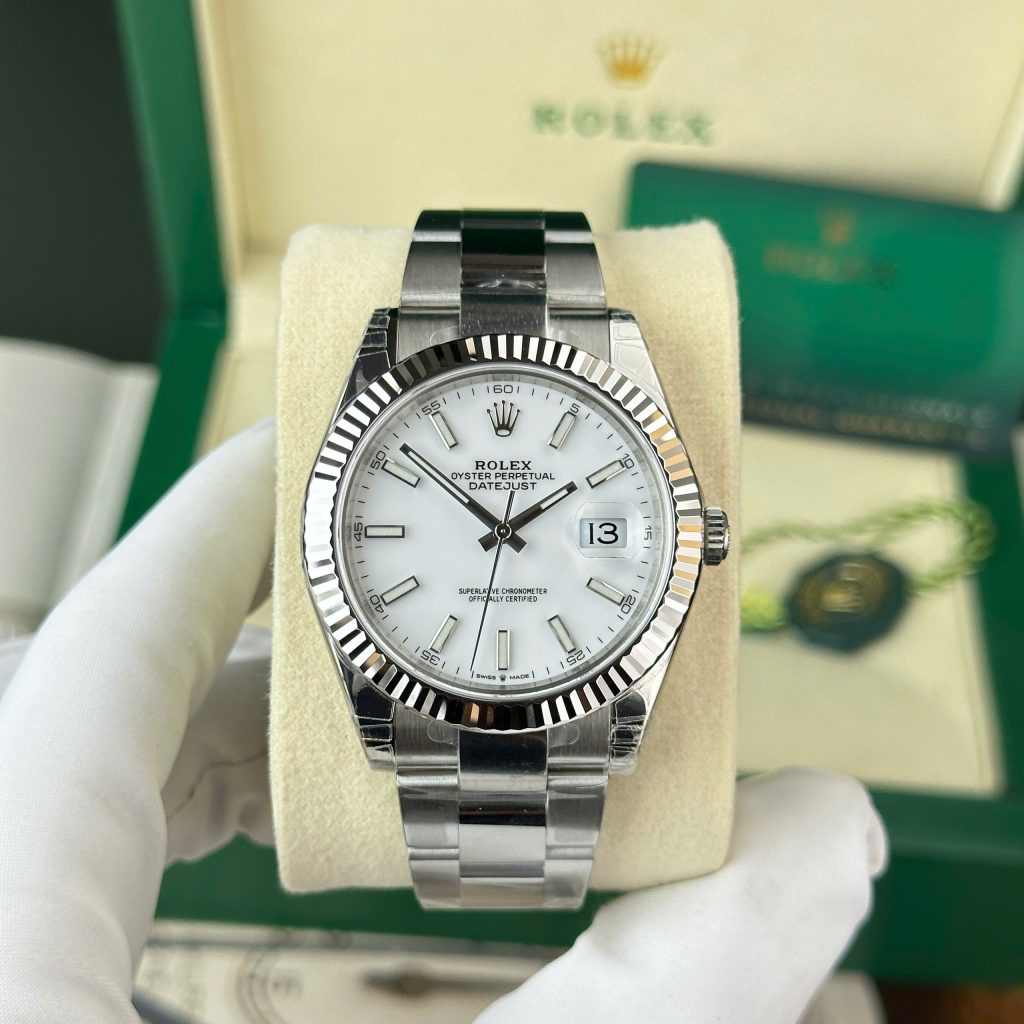 Rolex DateJust 126334 Best Replica Watch Dial White Oyster Strap VS Factory 41mm (2)