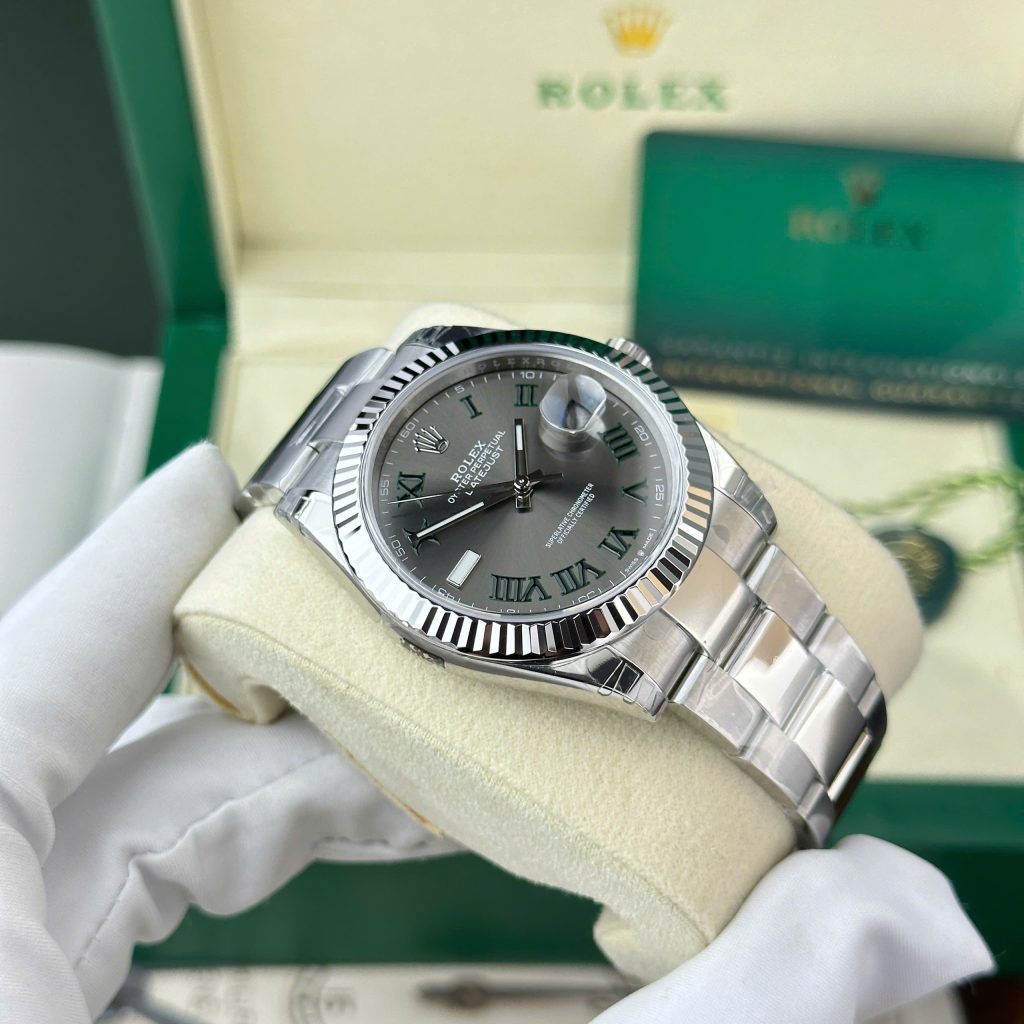 Rolex DateJust 126334 Replica Watch Dial Wimbledon Oyster Strap VS Factory 41mm (2)