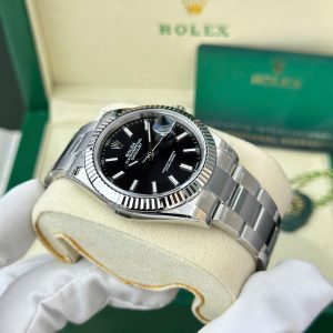 Rolex DateJust 126334 Replica Watches Dial Black Oyster Strap VS Factory 41mm (2)