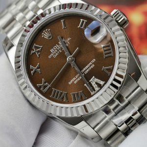 Rolex DateJust 178274 Replica 11 Watch Brown Dial Jubilee Strap 31mm (2)