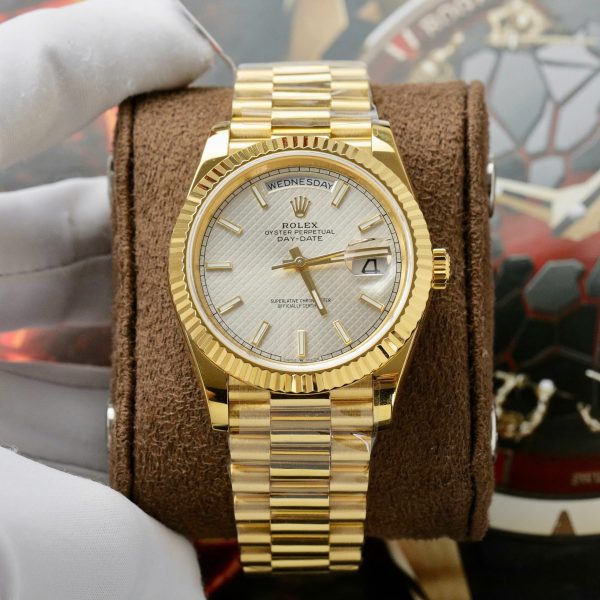 Rolex Day-Date Best Replica Watch Custom Gold Wrapped 175 Grams GM Factory 40mm (1)