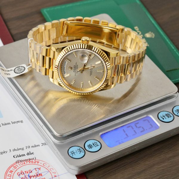 Rolex Day-Date Best Replica Watch Custom Gold Wrapped 175 Grams GM Factory 40mm (1)