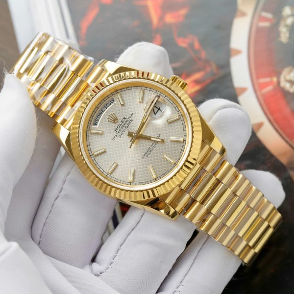 Rolex Day-Date Best Replica Watch Custom Gold Wrapped 175 Grams GM Factory 40mm (1)